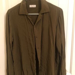 Dark green size small, Zara man button down lightweight shirt